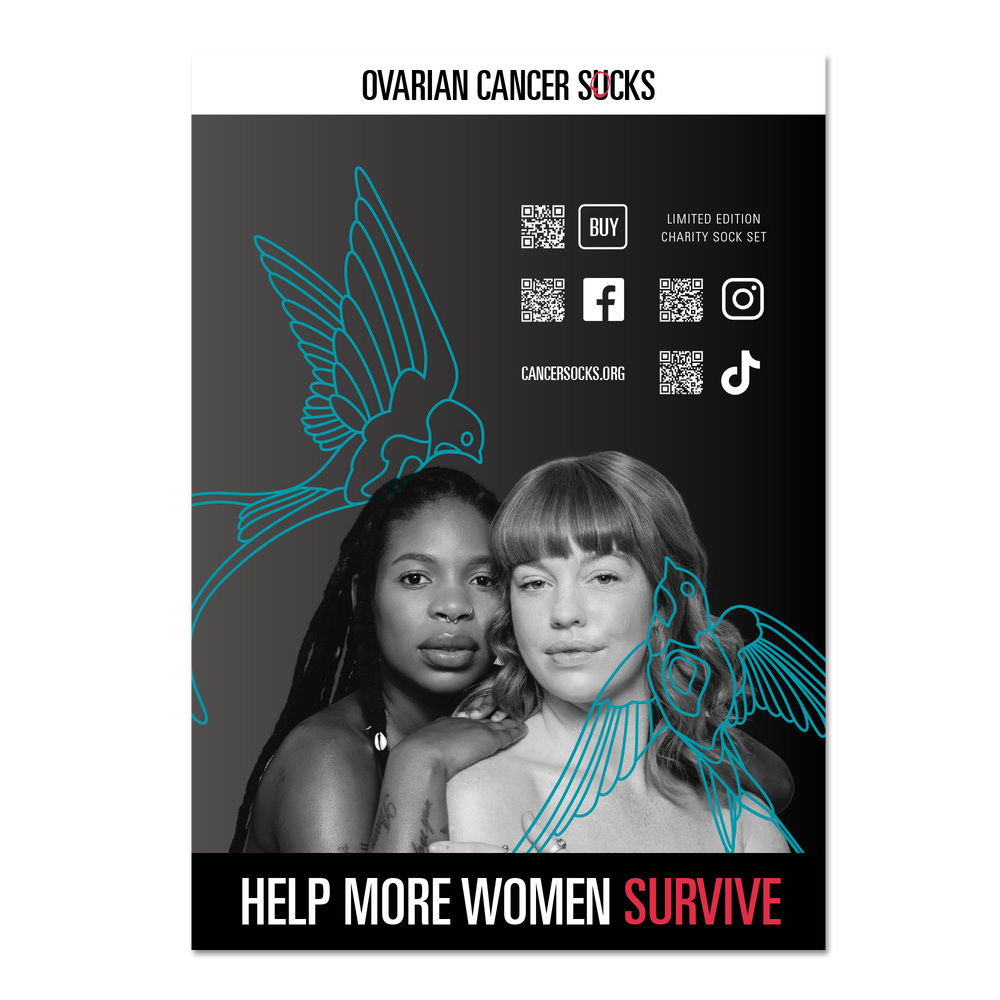 Ovarian Cancer Sock Posters & Flyers – Ovarian Cancer Socks